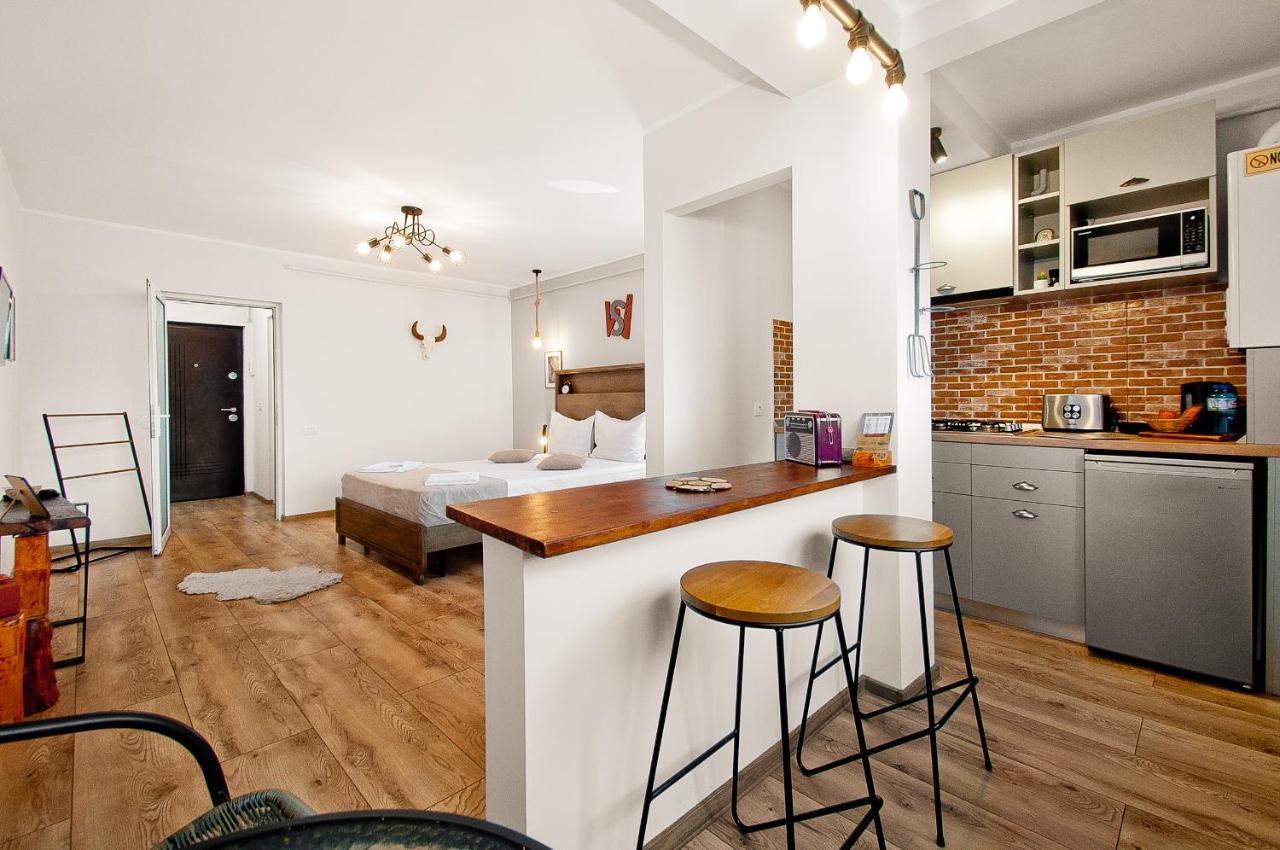 Wood&Steel Apartment Galaţi Buitenkant foto